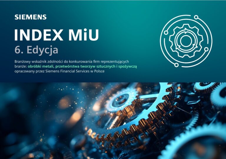 Index MiU – branżowy wskaźnik zdolności do&nbsp;konkurowania przedsiębiorstw reprezentujących sektory obróbki metali, przetwórstwa tworzyw sztucznych oraz&nbsp;przemysłu spożywczego.